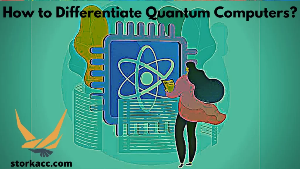 Female checking Quantum Computer